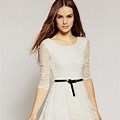 Casual White Lace Dress