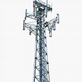 Cell Phone Tower On Transparent Background