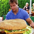 Challenge Eating Big Burger