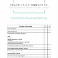 Checklist Ideas for Conference Planning
