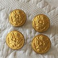 Chinese Army Brass Buttons