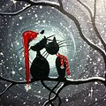 Christmas Cat Canvas