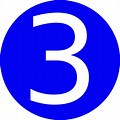 Circle Number Blue 3(Png.)
