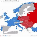 Cold War Map of Central Europe