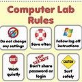 Computer Lab Rules Clip Art