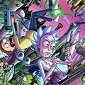 Cool Trippy Rick and Morty Wallpaper