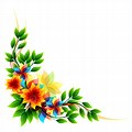 Corner Floral Design Vector