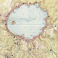 Crater Lake Topographic Map