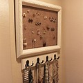 DIY Frame Jewelry Organizer