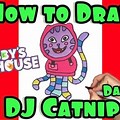 DJ Catnip Line Art