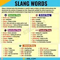 Different Types of Slang