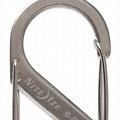 Double Carabiner Clips Silver