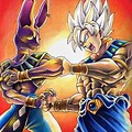 Dragon Ball Goku vs Beerus Manga Page