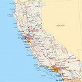 Driving Map of California with Distances