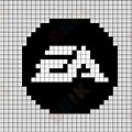 EA Logo Pixel Art