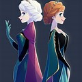 Elsa and Anna Frozen Fan Art