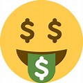 Emoji Face with Money Twitter Transparent