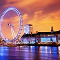 England Tourist Attractions at Night