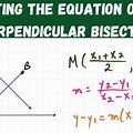 Equation of Perpendicular Bisector Formula