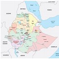 Ethiopia State Map