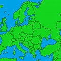 Europe Map without Names