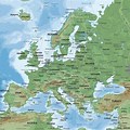 Europe Physical Features Map