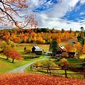 Fall Most Beautiful Country Scenery