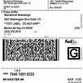FedEx Shipping Label SVG