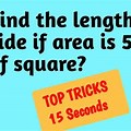 Find the Area of the Square Optitude