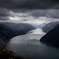 Fjords Norway Dark Wallpaper