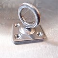 Flat Metal Plate with Eye Bolt