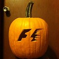 Formula 1 Logo Pumpkin Carving