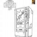 Fortnite Vending Machine Coloring Pages