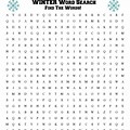 Free Printable Australia Winter Word Search