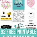 Free Printable Birthday Cards Foldable