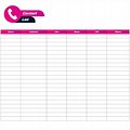 Free Printable Phone Directory Template
