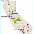 Fresno CA Area Map