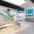 Futuristic Hospital Waiting Room