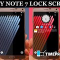 Galaxy Note 7 Lock Screen