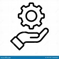Gear Hand Support Icon