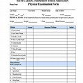 Geriatric Physical Examination Form