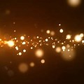 Glowing Gold Particles Overlay