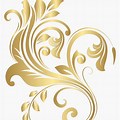 Gold Decorative Art Clip Art