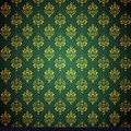 Gold and Green Pattern Back Ground