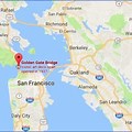 Golden Gate Bridge On Map