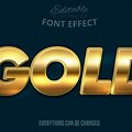 Golden Text in Gold Color