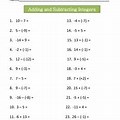 Good Practice Worksheet of Adding and Subtracting Integers