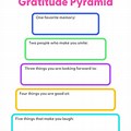 Gratitude Middle School Worksheet