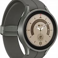 Gray Samsung Watch 5 with Black Strap