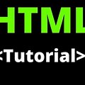 HTML Web Page Tutorial
